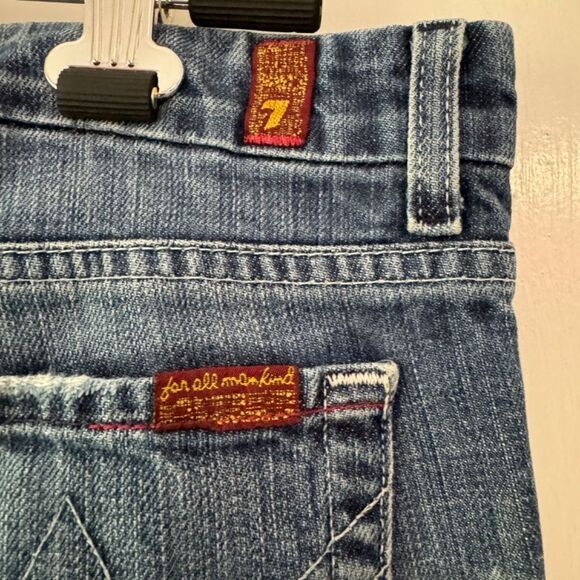 7 For All Mankind A Pocket Flare Bootcut Jeans Women's Size 30 - Picture 9 of 12